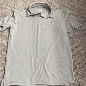 Vineyard Vines Gray Polo Shirt Classic Style